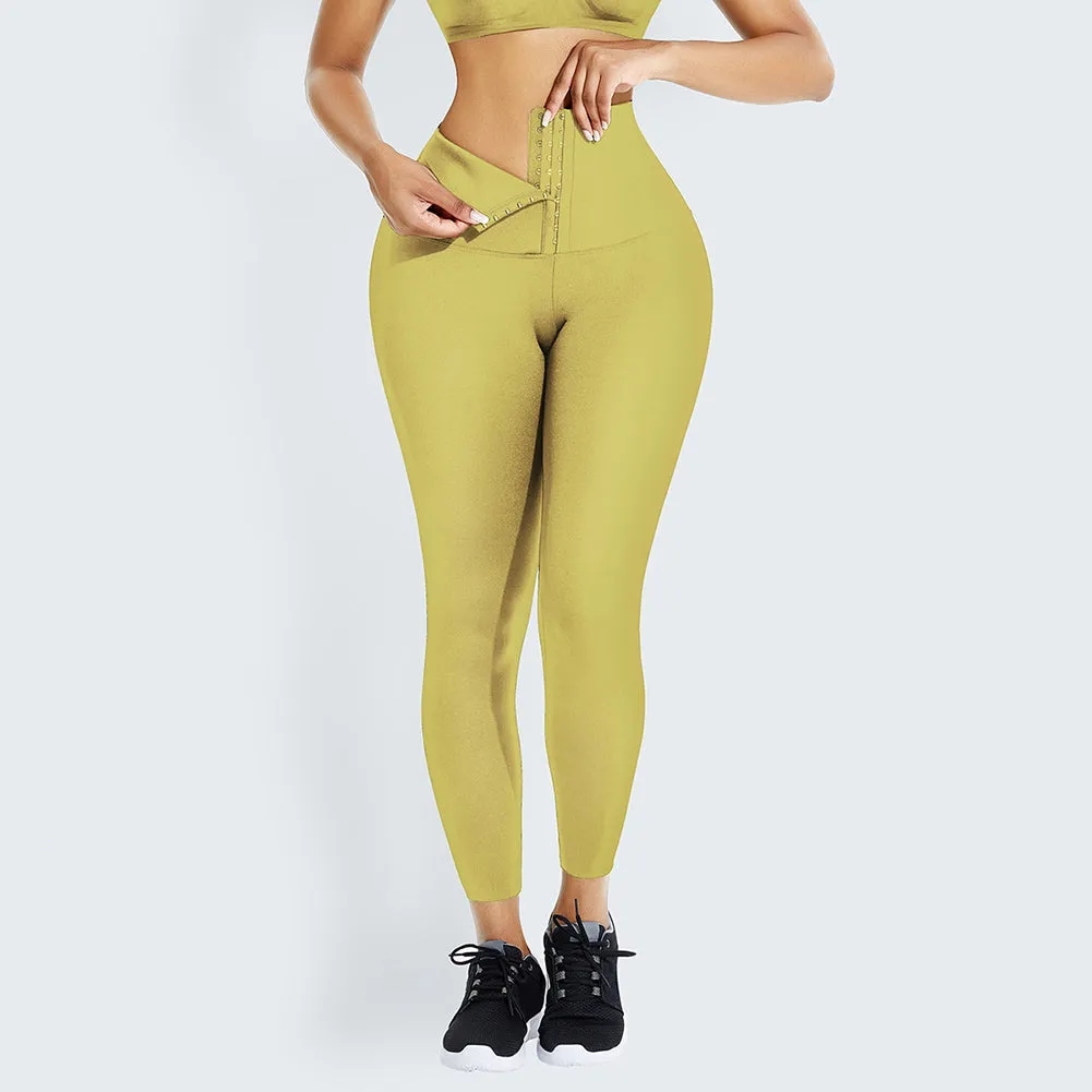 Women Fitness Compression Tight Slim Waist Trimmer High Waist Yoga Pants Waist Trainer Corset