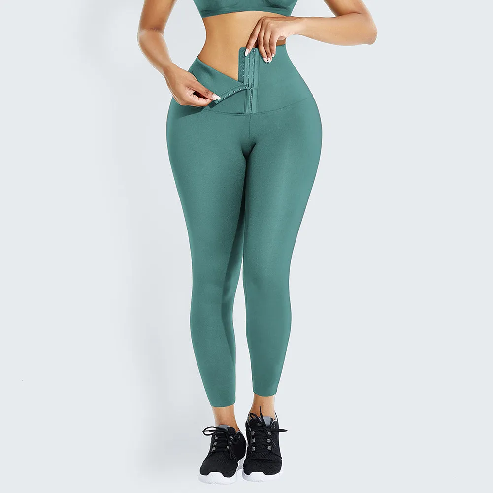 Women Fitness Compression Tight Slim Waist Trimmer High Waist Yoga Pants Waist Trainer Corset