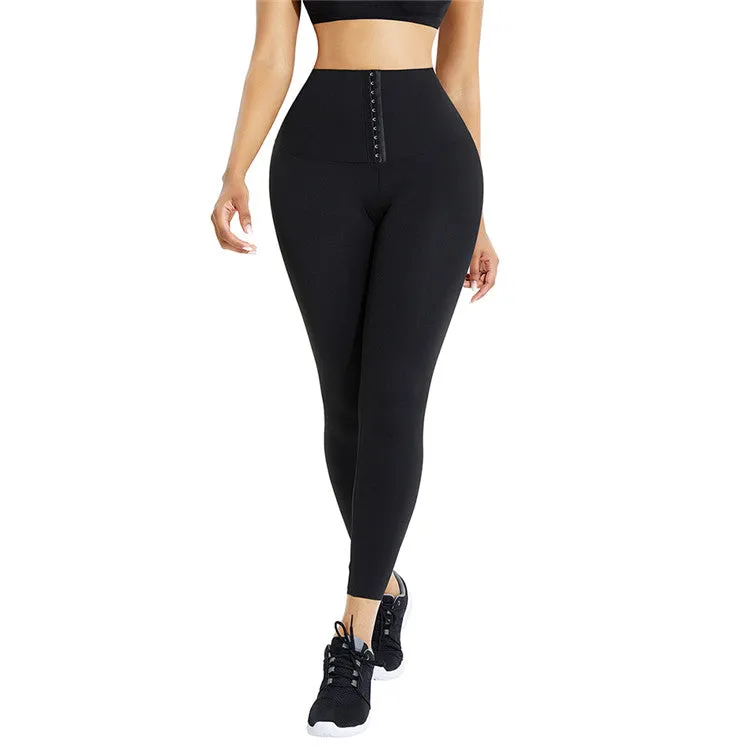 Women Fitness Compression Tight Slim Waist Trimmer High Waist Yoga Pants Waist Trainer Corset