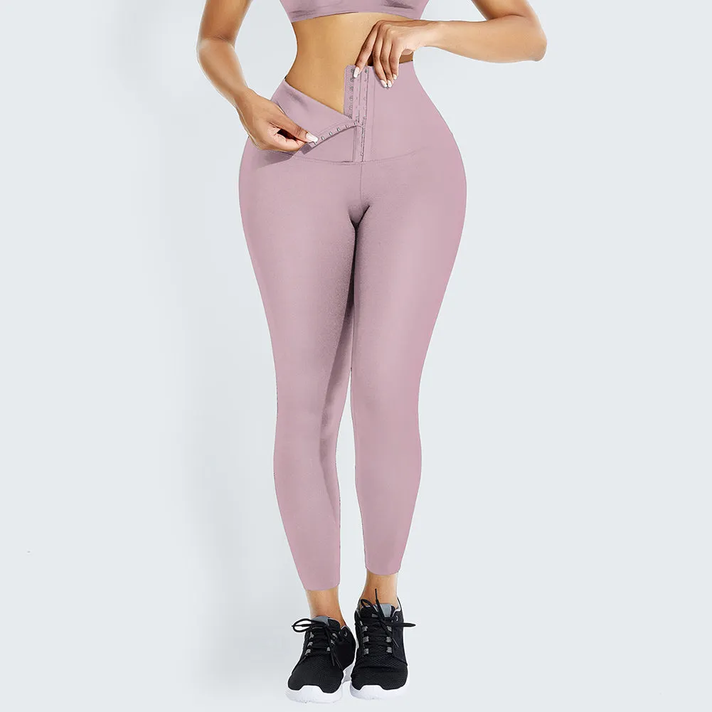 Women Fitness Compression Tight Slim Waist Trimmer High Waist Yoga Pants Waist Trainer Corset
