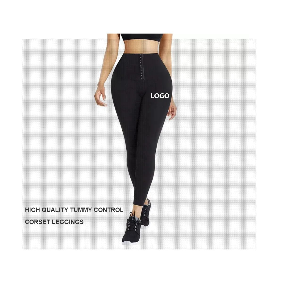 Women Fitness Compression Tight Slim Waist Trimmer High Waist Yoga Pants Waist Trainer Corset