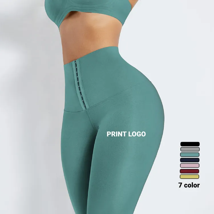 Women Fitness Compression Tight Slim Waist Trimmer High Waist Yoga Pants Waist Trainer Corset