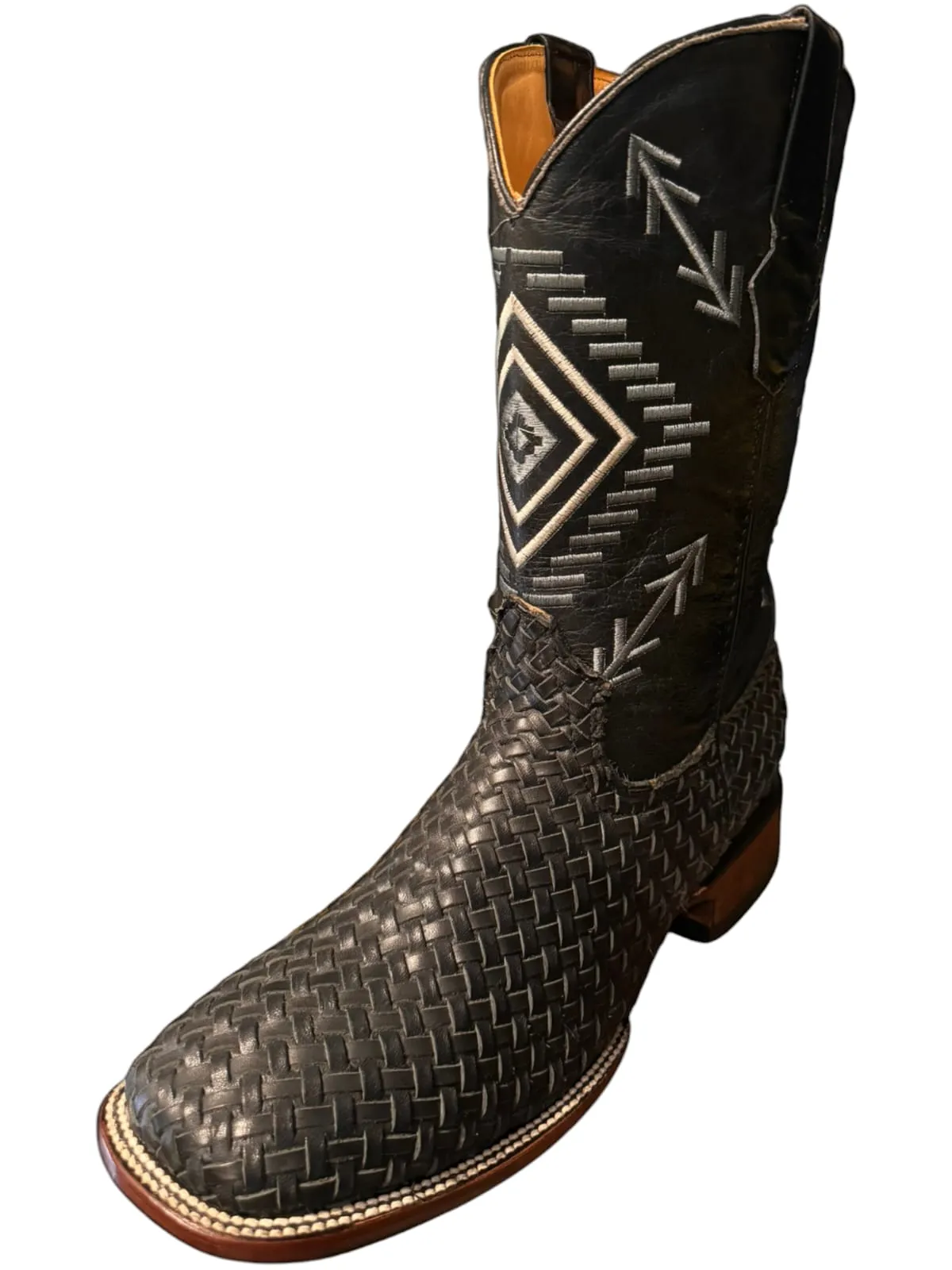 Woven Deer Boot Bulldog Toe
