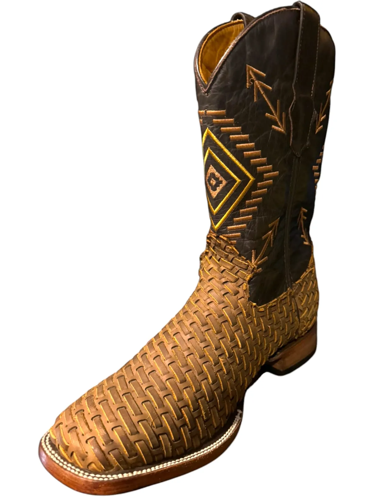 Woven Deer Boot Bulldog Toe