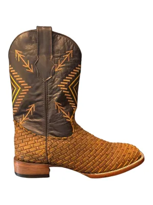 Woven Deer Boot Bulldog Toe