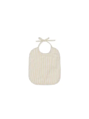 Woven Tie Bib | Vintage Stripe| Quincy Mae