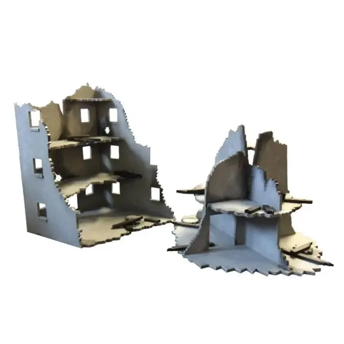 XOLK Pre-made Scenery: Urban War Zone Kit [D]