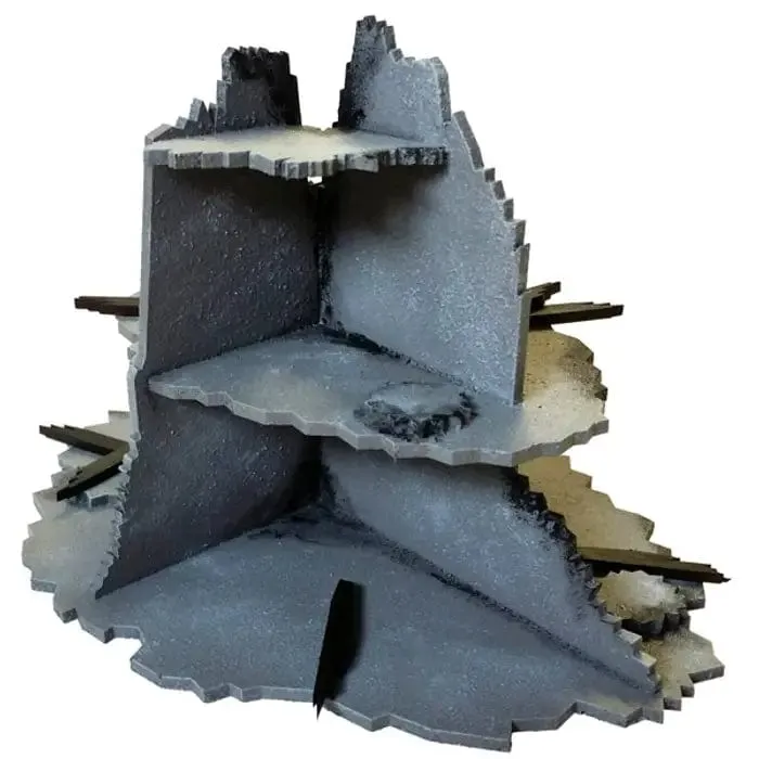 XOLK Pre-made Scenery: Urban War Zone Kit [D]